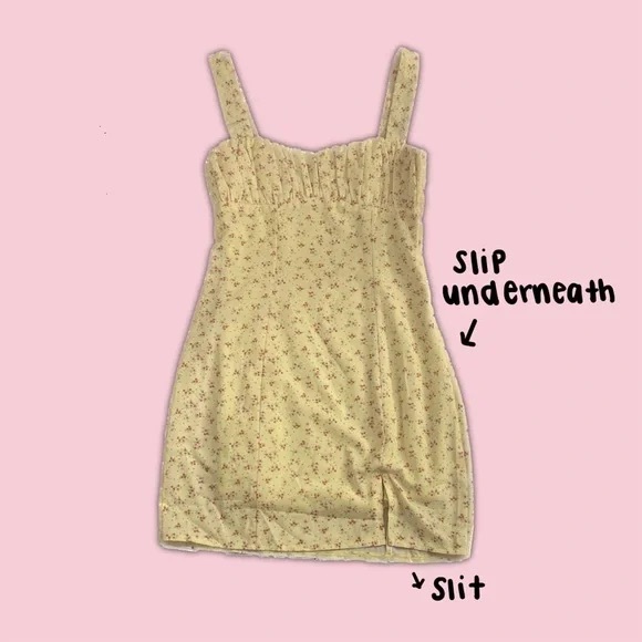 Princess Polly Freya Light Yellow Mini Dress - Picture 3 of 9